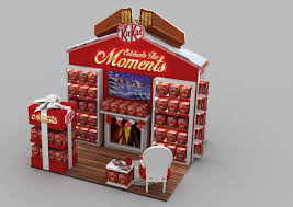 Kitkat Christmas Posm 2017 2018 On Behance In 2020 Posm Christmas Booth Design