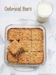 Baked Oatmeal Bars Recipe 3 Ingredient Baked Oatmeal Recipe No Bake Oatmeal Bars Oatmeal Bars Recipes Bars Recipes Healthy