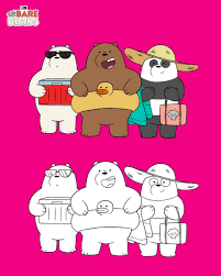 Three brother bears awkwardly attempt to find their place in civilized society whether theyre looking for food trying to make human friends or scheming to become famous on the internet. We Bare Bears Coloring Time We Have 12 Fun We Bare Facebook
