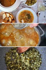 Rassolnik Vegan Einfaches Rezept Fur Russische Salzgurkensuppe Rezept Rezepte Vegetarisches Hauptgericht Suppen Rezept Vegetarisch