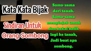 We did not find results for: Kata Kata Bijak Sindiran Untuk Orang Sombong Dan Angkuh Youtube
