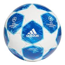 In 1992, the group stage of the european cup was renamed uefa champions league, the logo consists in the star ball with the words champions league at the bottom of the logo, and was utilized during the 24 matches played from 25 november 1992 to 21 april 1993. Adidas Finale 18 Competition Soccer Ball White Football Blue Sport Chek