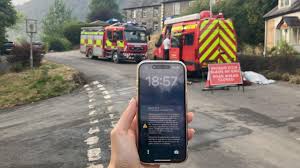 Wildfires in Llandovery force people from their homes — BBC