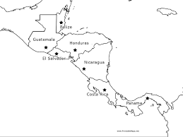 Enrich your blog with quality map graphics. Blank Map Of Central America Maping Resources