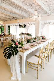 Tropical Theme Wedding Reception Decor With Monstera Leaves Pineapple Centrepieces Greenery Tropical Wedding Theme Pineapple Wedding Decor Punta Cana Wedding
