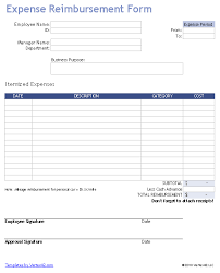 free expense reimbursement form templates