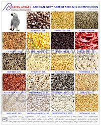 Akhilchandrika African Grey Parrot Seed Mix Composition African Grey African Grey Parrot African Lovebirds