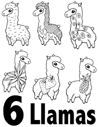 Llama Numbers 1 10 Free Printable Coloring Pages Preschool Kindergarten Stevie Doo Kindergarten Coloring Pages Free Coloring Pages Printable Coloring Pages