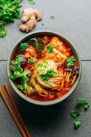 Vegan Kimchi Noodle Soup Full Of Plants Recipe In 2020 Kimchi Noodles Vegan Kimchi Noodle Soup