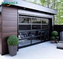 Casa de Villa personalizada de fábrica Diseño moderno Puerta de garaje de  vidrio de aluminio