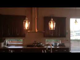 Allen Roth 6 In Brushed Nickel Country Cottage Mini Clear Glass Bell Pendant Youtube