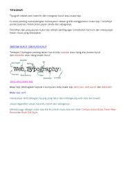 Menggunakan muka taip bersama ilustrasi dalam bentuk lukisan, gambar atau foto. Nota Tipografi