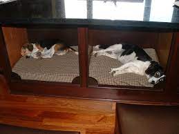 Customize the welt, skirt, and kick pleat to create your own unique banquette bench, or match the design and style of your favorite room. Bob And Annie In The Dog Beds Under My Kitchen Island Dog Bed Large Dog Area Dog Bed
