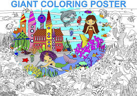 Free coloring pages template, free printable coloring page templates. Buy Alex Art Giant Coloring Poster Mermaid Large Wall Coloring Pages Fun Kids Art Project Activities Jumbo Coloring Sheets Books For Girls Huge Posters To Color Big