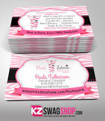 We don't have a particular template for custom cards, since your file will be different than everyone. Pink Zebra Business Cards Style 3 Kz Swag Shop
