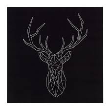 Pjatteryd Picture Silver Deer Ikea Hirsch Bild Hirsch Geometrische Formen Kunst