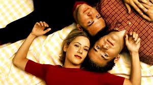 Image result for two guys a girl and a pizza place