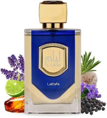Lattafa Eau de Parfum Spray unissex Liam Blue Shine, 100 ml | Amazon.com.br