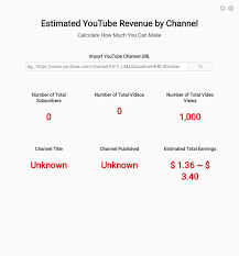 We did not find results for: Free Youtube Money Calculator Estimate Youtube Earnings By Video Channel Steemhunt