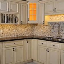 Bisque Cabinet Color Like A Creamy Light Brown Will Look Good With Blue Backsplash And Stainless Diy Kitchen Cabinets Kitchen Cabinets Grey Kitchen Cabinets