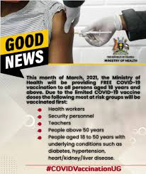 All the news about the coronavirus pandemic in sa and abroad. Ministry Of Health Uganda On Twitter Vaccination Against Covid 19 Starts On 10 March 2021 Government Is Providing The Vaccine Free Of Charge Vaccination Will Take Place In A Phased Manner Starting With