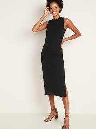 Fitted High Neck Sleeveless Midi Dress For Women In 2020 Navy Lace Dress Midi Dress Sleeveless Fashion