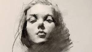 Quick Portrait Sketch In Charcoal - Youtube