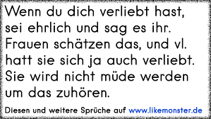 Wenn Du Dich Verliebt Hast Sei Ehrlich Und Sag Es Ihr Frauen