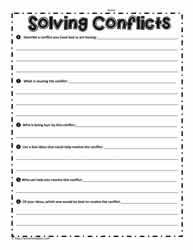 You'll find a variety of worksheets and graphic organizers to help students resolve their conflicts effectively. Conflict Resolution Worksheets