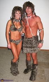 It's easy to make your own caveman costume, and you don't even need sewing skills. Cave Man And Cave Girl Halloween Costume For Couples Best Diy Costumes