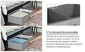 1 strati) e letto filtrante (no. Per Lenzuola Coperte Vestiti Sotto Al Letto O Sopra L Armadio 82 X 42 X 20 Cm Organizzatore Armadio Pieghevole Grigio Rub01g Songmics Contenitore Sottoletto Con Spazio Interno Regolabile Contenitori Sottoletto