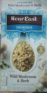 Near east, rice pilaf mix, wild mushroom & herb, 6.3oz box (pack of 6). Near East Couscous Wild Mushroom Herb Couscous Mix 5 4 Ounce Paper Box