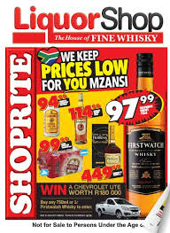 Northern Cape Free State Shoprite Liquor Deals 26 Sep 2016 09 Oct 2016 Black Friday Specials Catalogues Deals Promotions Sale