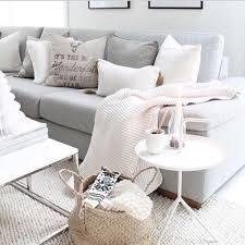 Cream Rug And Blankets For Living Room On Grey Sofa Home Decor House Interior Apartment Living