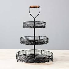 Your basket fruit metal stock images are ready. Black Wire And Wood 3 Tier Fruit Basket Kirklands