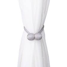 Glossy white esagono drapery medallion curtain holdback (set of 2) see more by urbanest. Buy Curtain Holdbacks And Tiebacks Curtain Rods Hardware Online At Overstock Our Best Window Treatments Deals