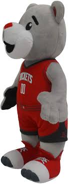 The rockets compete in the national basketball associatio. Newsmada Com A Mascot For Play Or Display Bleacher Creatures Houston Rockets Clutch 10 Plush Figure Fan Shop Patio Lawn Garden