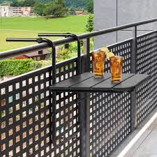 May 22, 2020 · railing designs for balcony so these are the different types of balcony railing design ideas. Best Choice Products Portable Folding Hanging Compact Balcony Railing Table Serving Side Stand For Patio Deck Black Walmart Com Balcony Railing Balcony Railing Design Railings Outdoor