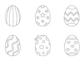 Canasta De Huevos De Pascua Para Colorear