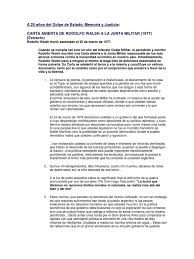 Cuando rodolfo walsh murió abatido por un escuadrón de la esma, estaba dando a difusión la última de sus denuncias. Carta Abierta A La Junta Militar Rodolfo Walsh Abusos De Derechos Humanos Gobierno