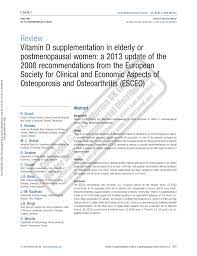 Feb 09, 2021 · vitamin d supplements can be used to help treat inherited disorders resulting from an inability to absorb or process vitamin d, such as familial hypophosphatemia. Pdf Vitamin D Supplementation In Elderly Or Postmenopausal Women A 2013 Update Of The 2008 Recommendations From The European Society For Clinical And Economic Aspects Of Osteoporosis And Osteoarthritis Esceo