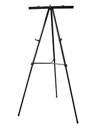 lightweight aluminum flip chart presentation easel 70 inches black