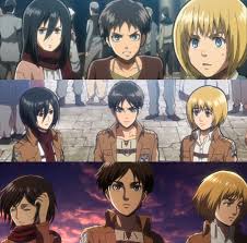 Copyright disclaimer under section 107 of the copyright act 1976, allowance is made for fair use for purposes such as criticism, comment, news reporting. Evolution Of Mikasa Eren And Armin Shingekinokyojin