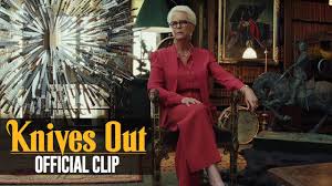 Дэниэл крэйг, ана де армас, крис эванс и др. Knives Out 2019 Movie Official Clip Observer Of The Truth Daniel Craig Jamie Lee Curtis Movie And Trailerland