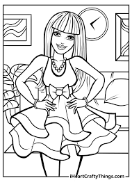 Easy and free to print barbie coloring pages for children. Barbie Coloring Pages All New And Updated For 2021