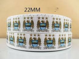 Ribbon butterflies are made out of grosgrain ribbon with twine tied in a knot for the antennas. 1m Man Manchester City Ribbon Size 7 8 Headbands Bows Birthday Cake Card Making
