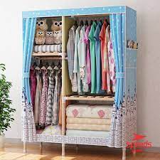 Telah hadir lemari baju portable yang bisa dibongkar pasang. Lemari Baju Portable Bongkar Pasang Lemari Pakaian Rak Baju Lemari Kain Rak Besi Kayu Lx 207 Lazada Indonesia