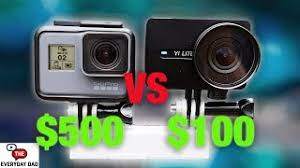 A camera model that is slightly heavy since with the battery has a weight of about 2.53 oz. Yi Lite The Cheapest Stabilized Action Camera Compared To The New Gopro Hero 6 4k Youtube