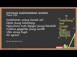 Upama nilik kana wangunna, guguritan teh kaasup kana. Nyieun Guguritan Youtube