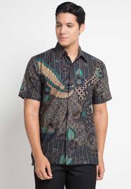 This image is provided only for personal use. 30 Model Baju Batik Pria Gaul Kombinasi Polos Modern